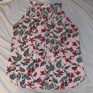 C & E pink floral blouse 👚